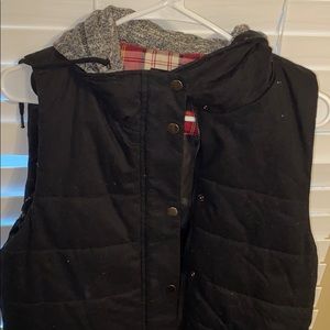 Black Vest with hood